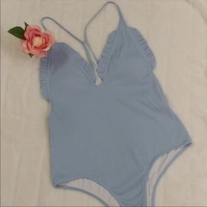 Cupshe periwinkle one piece swimsuit